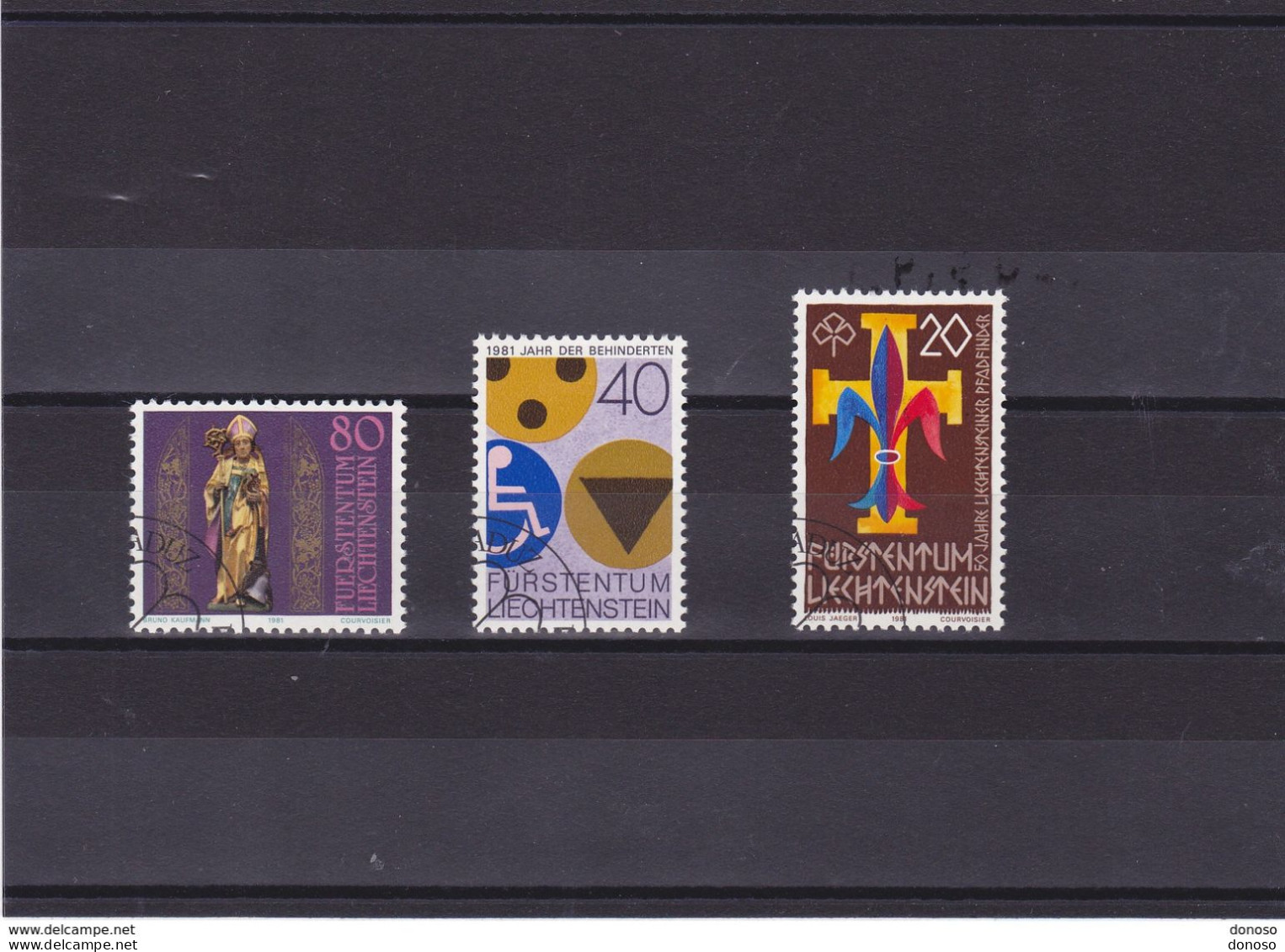 LIECHTENSTEIN 1981 Yvert 714-716 Oblitéré - Usati