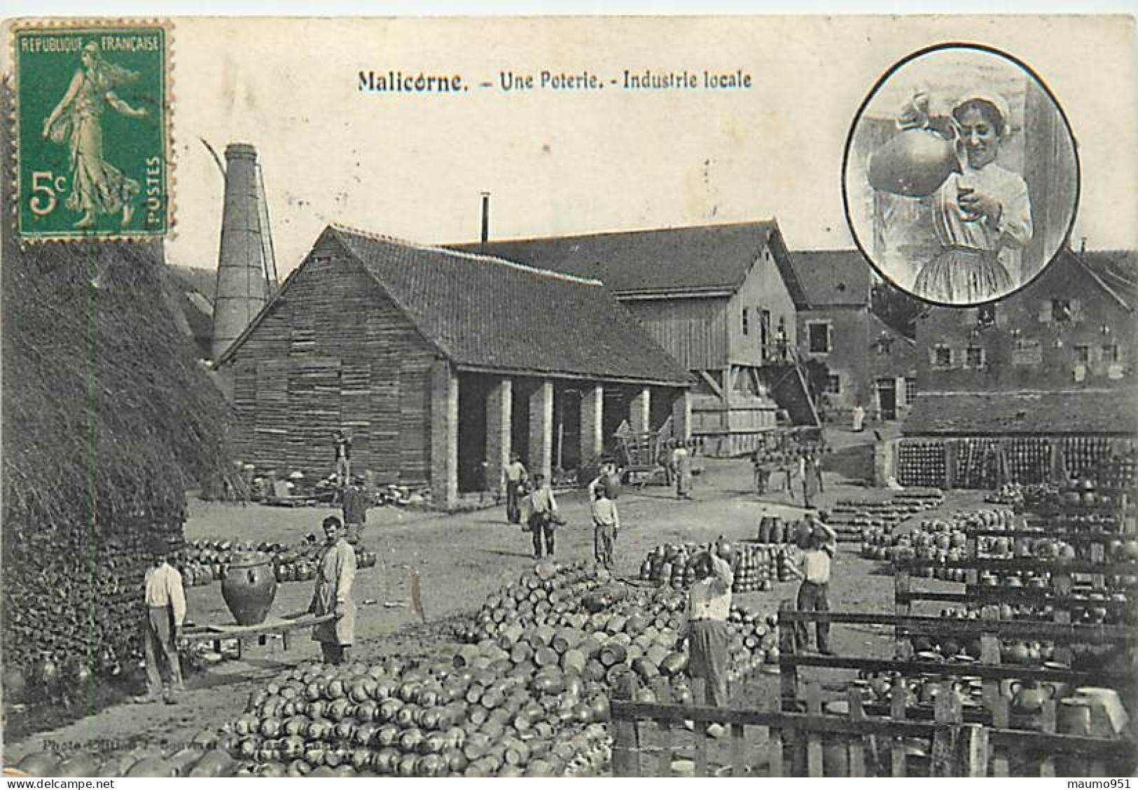 72 MALICORNE - POTERIE INDUSTRIE LOCALE - Malicorne Sur Sarthe