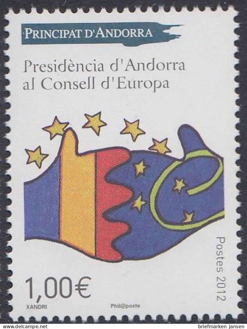 Andorra Franz Mi.Nr. 752, Vorsitz Andorras Im Europarat (1,00 €) - Andere & Zonder Classificatie