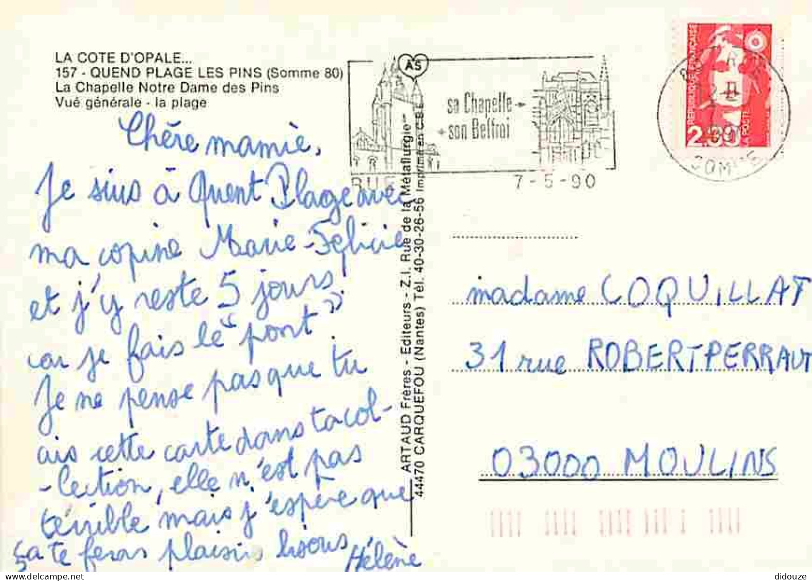 80 - Quend Plage Les Pins - Multivues - Plage - Flamme Postale - CPM - Voir Scans Recto-Verso - Quend