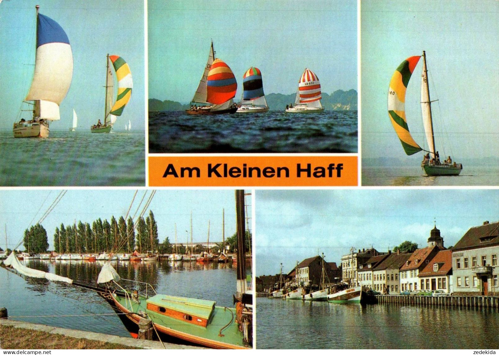 H1265 - TOP Ückermünde Am Kleinen Haff - Segelboot - Bild Und Heimat Reichenbach - Ückermünde