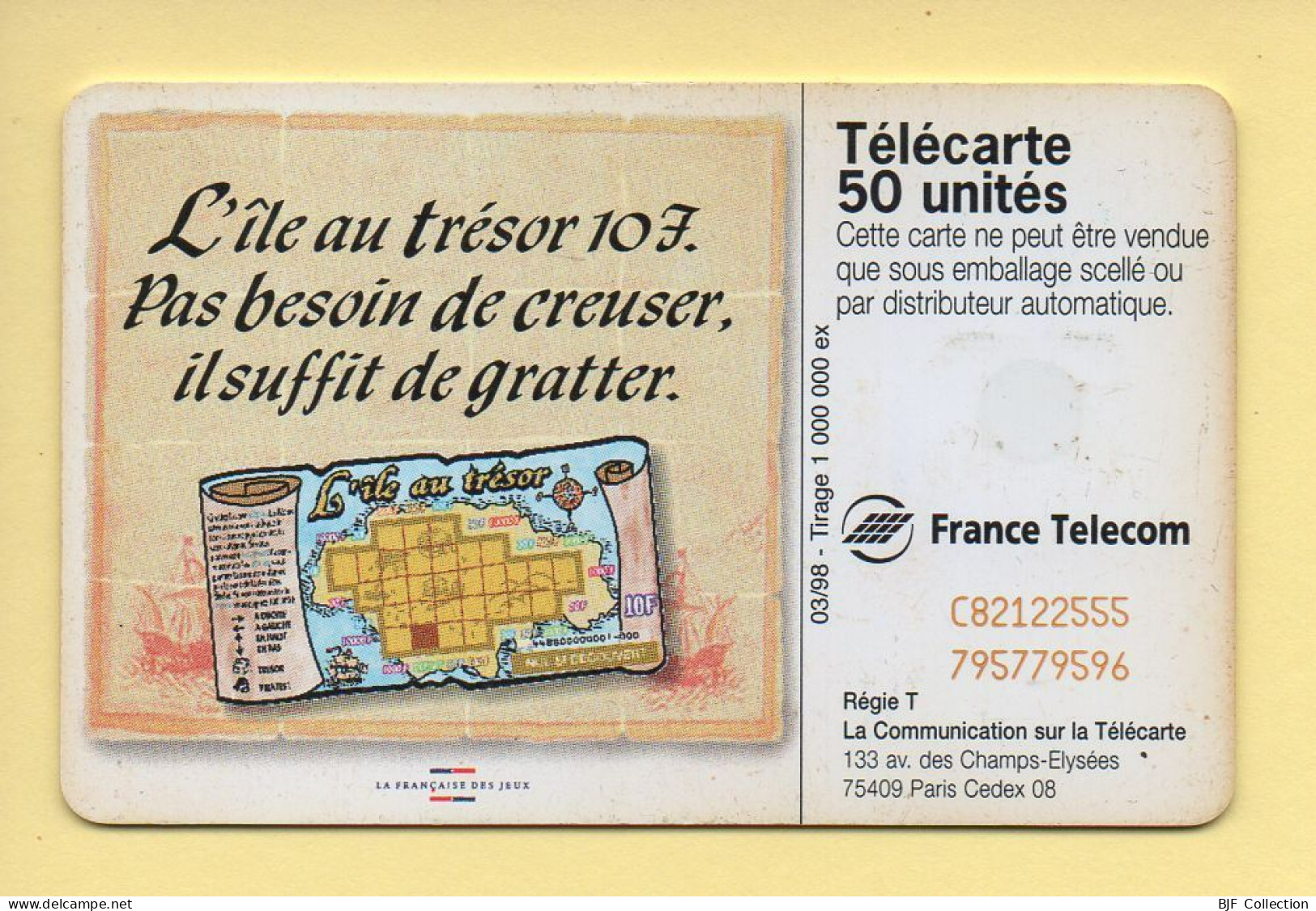 Télécarte 1998 : L'Ile Au Trésor / 50 Unités (voir Puce Et Numéro Au Dos) - 1998