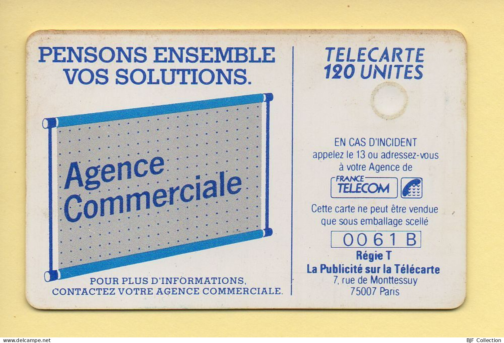 Télécarte : 600 Agences / 120 Unités : Numéro 0061B (voir Cadre, Texte Et Numérotation) - 600 Bedrijven