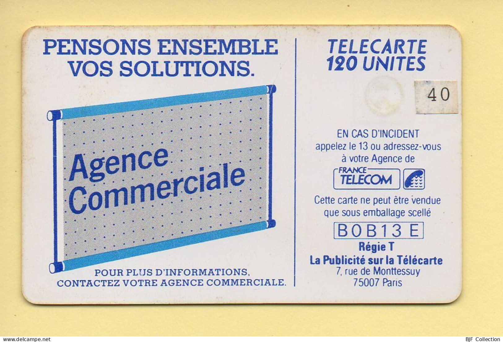 Télécarte : 600 Agences / 120 Unités : Numéro B0B13E (voir Cadre, Texte Et Numérotation) - 600 Agences