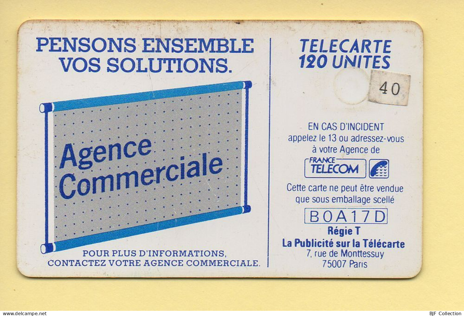 Télécarte : 600 Agences / 120 Unités : Numéro B0A17D (voir Cadre, Texte Et Numérotation) - 600 Bedrijven