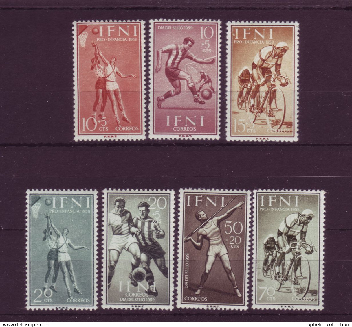 Europe - Espagne (Colonies) - IFNI - Sports - 7 Timbres Différents  - 7046 - Ifni