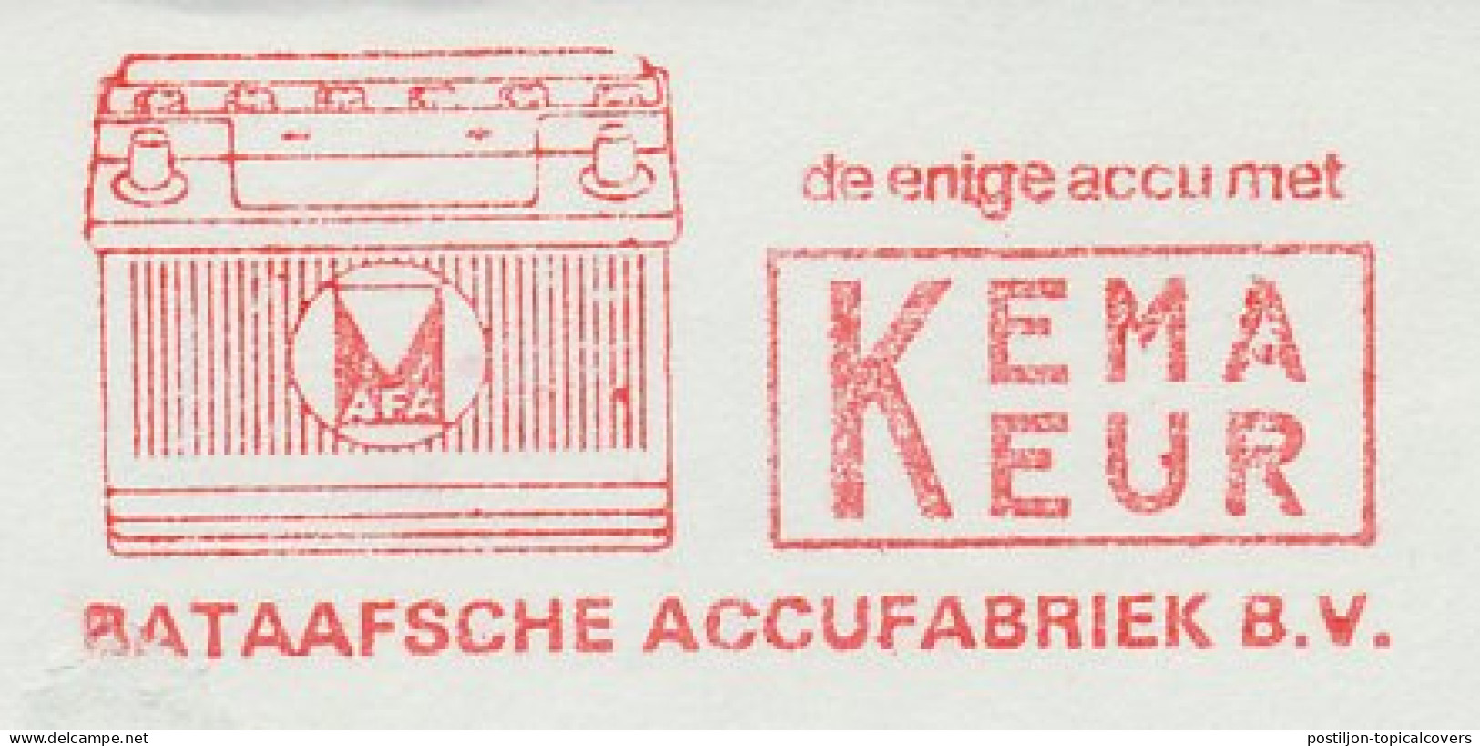 Meter Cut Netherlands 1975 Battery - Altri & Non Classificati