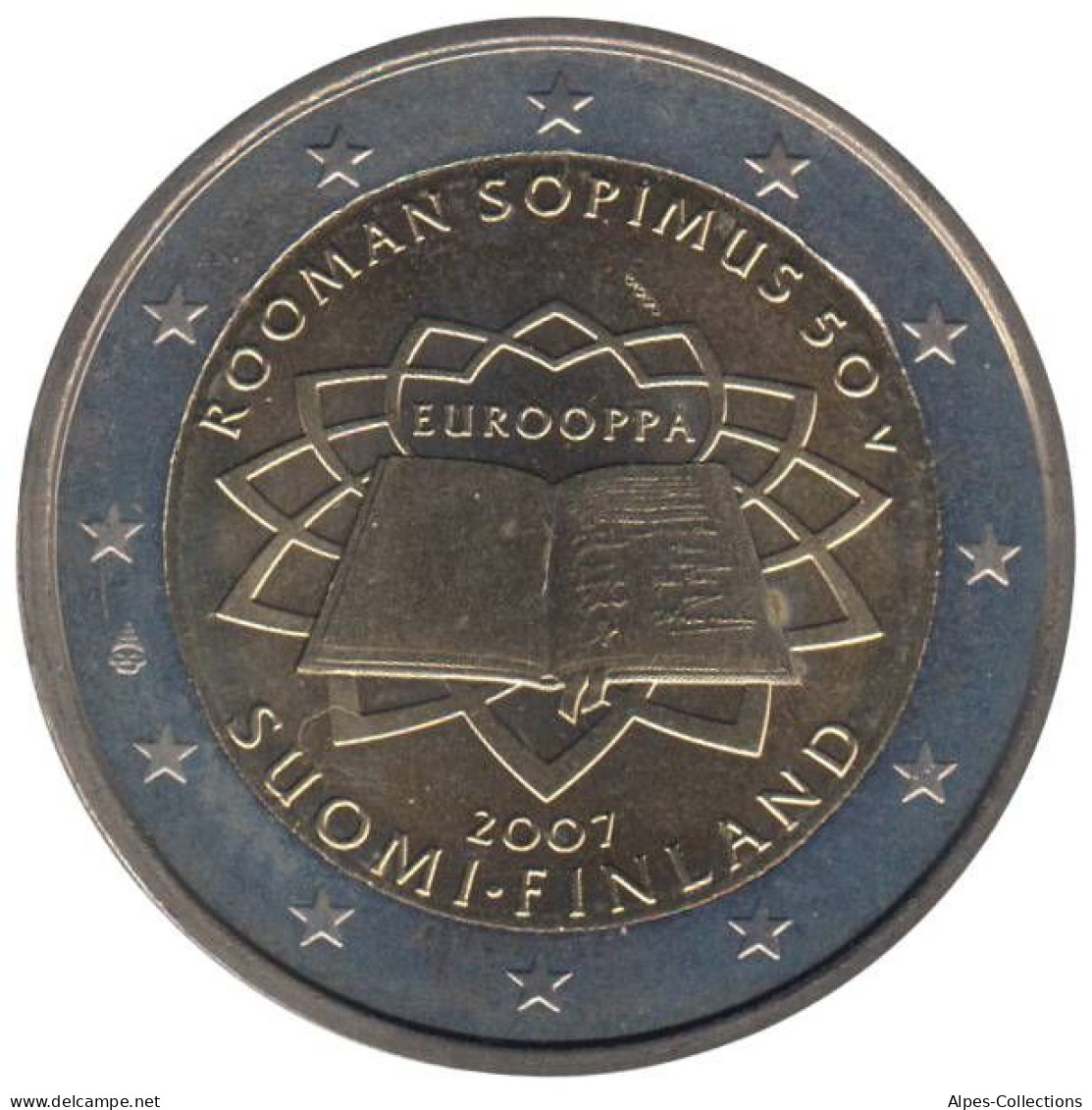 FI20007.1 - FINLANDE - 2 Euros Commémo. Traité De Rome - 2007 - Finlande