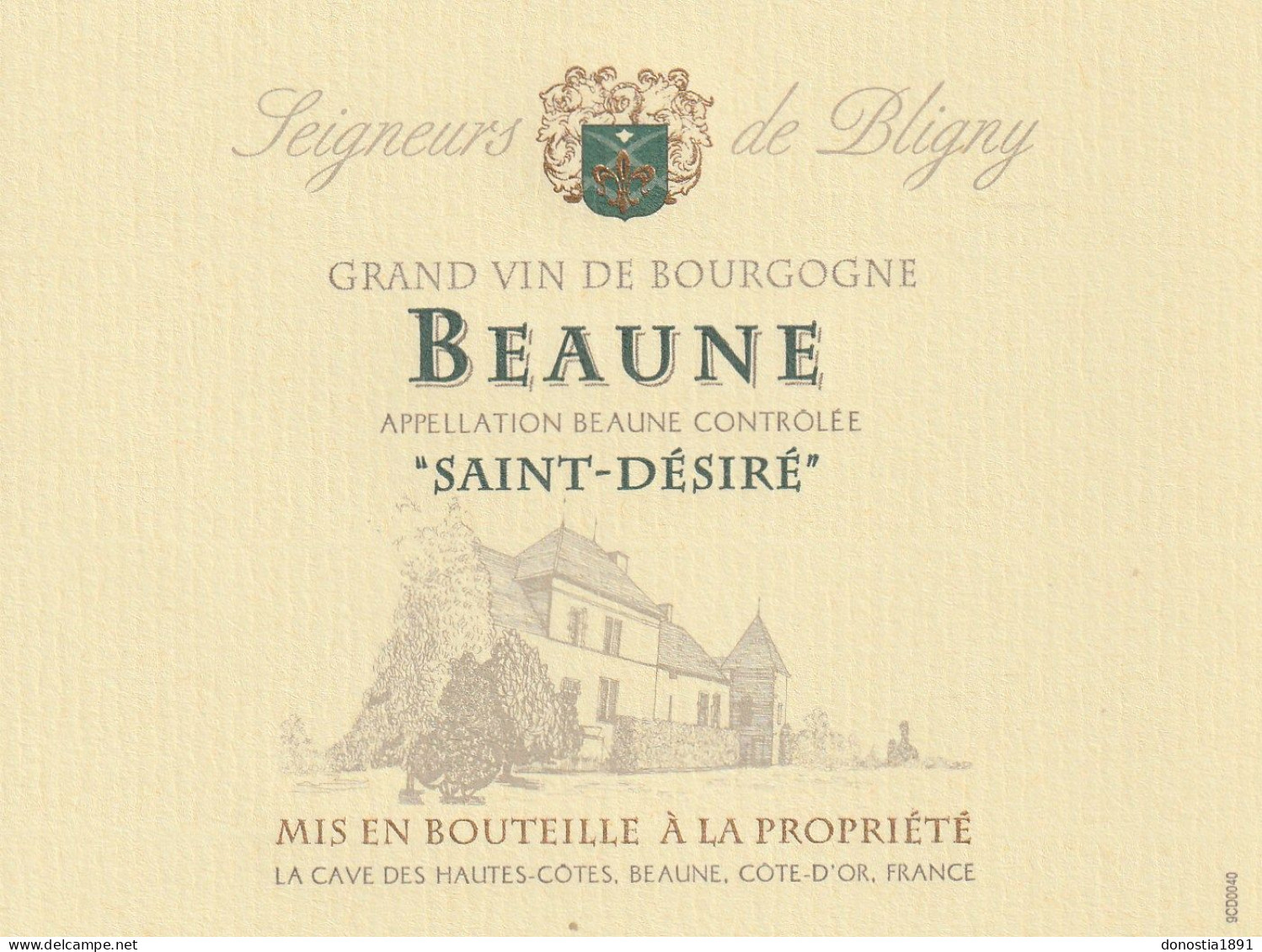 3 Superbes étiquettes Vins De Bourgogne ; Chambertin Grand Cru / Gevrey-Chambertin 1er Cru / Beaune Saint-Désiré - Bourgogne