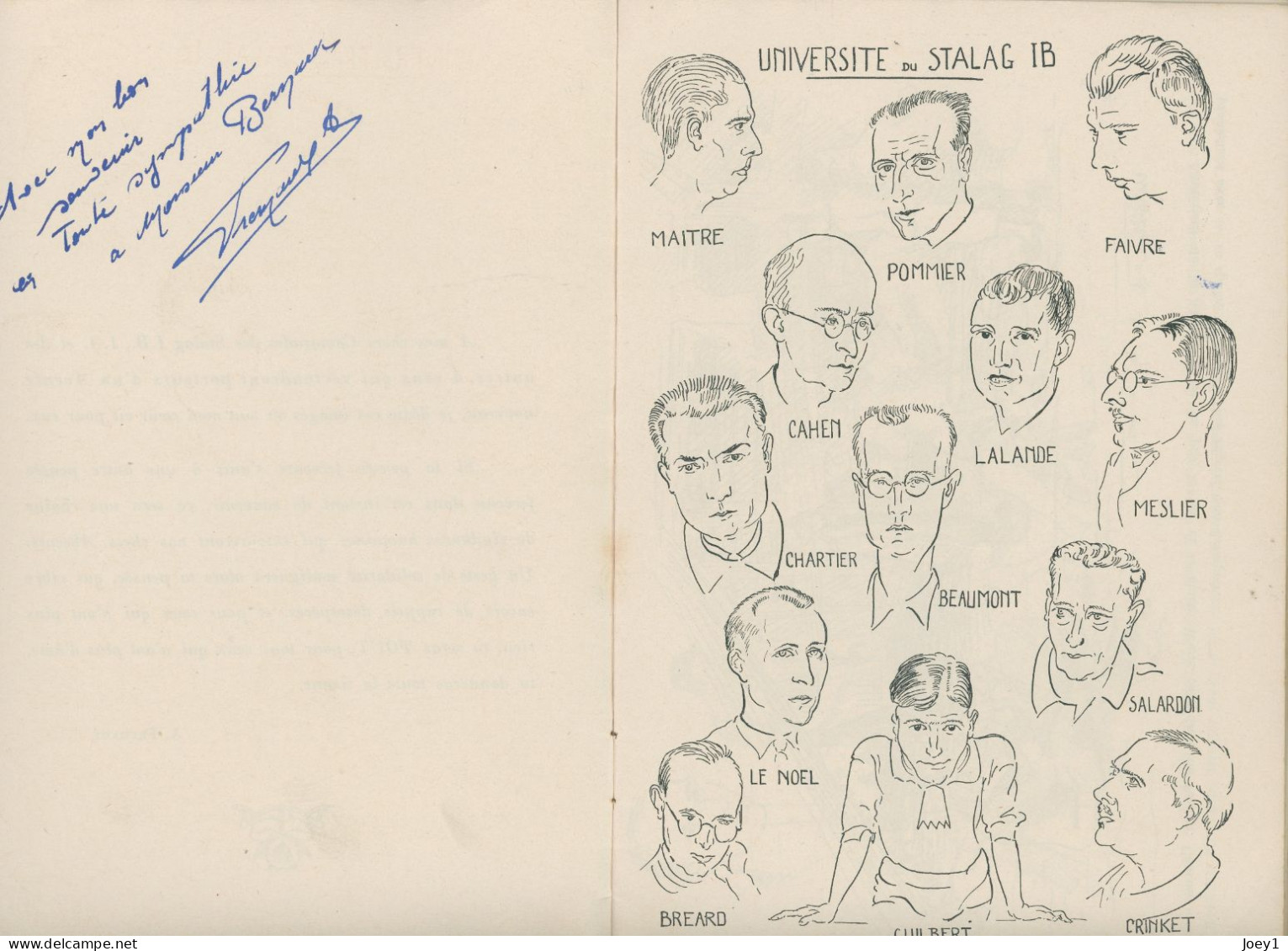 Revue De Dessins Au Stalag Par A.Frémaux Dédicacé - Signierte Bücher