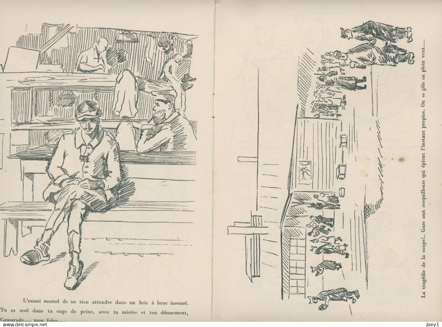 Revue de dessins au Stalag par A.Frémaux dédicacé