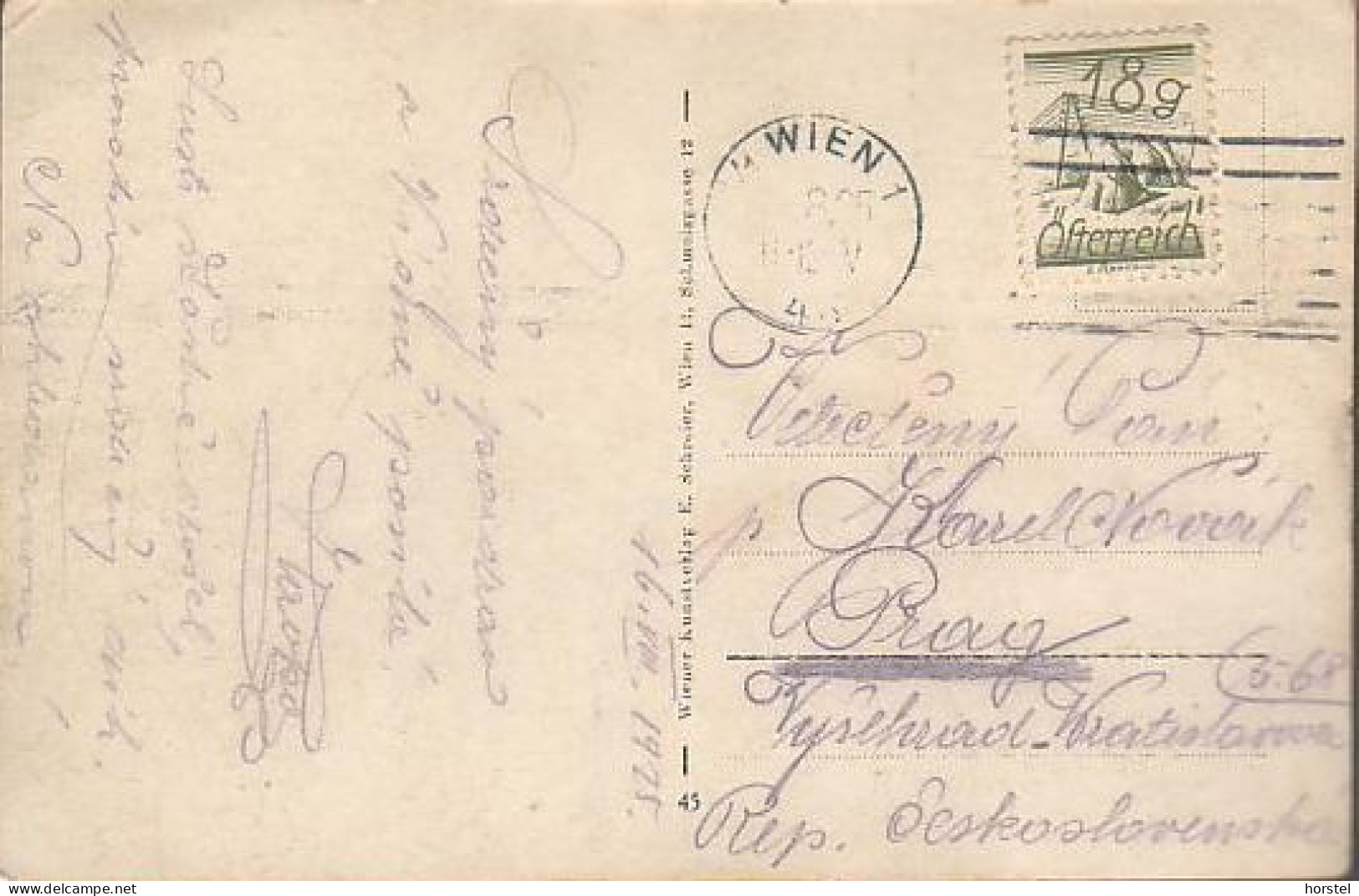 Austria - 1010 Wien - Parlament - Tram - Straßenbahn - Nice Stamp ( 1925) - Wien Mitte