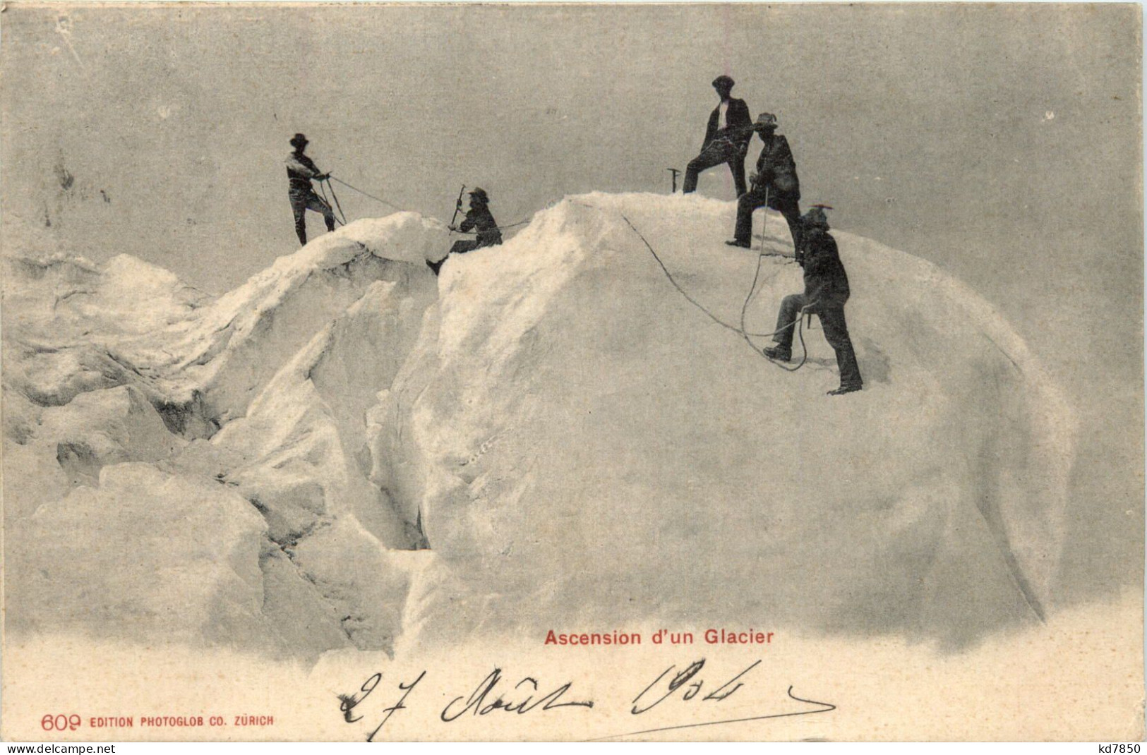 Ascension D Un Glacier - Alpinisme