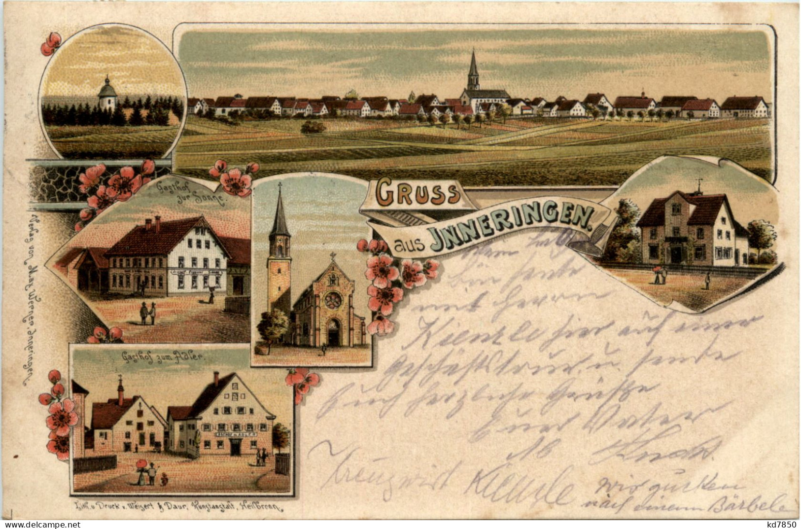 Gruss Aus Inneringen - Litho - Hettingen - Sigmaringen