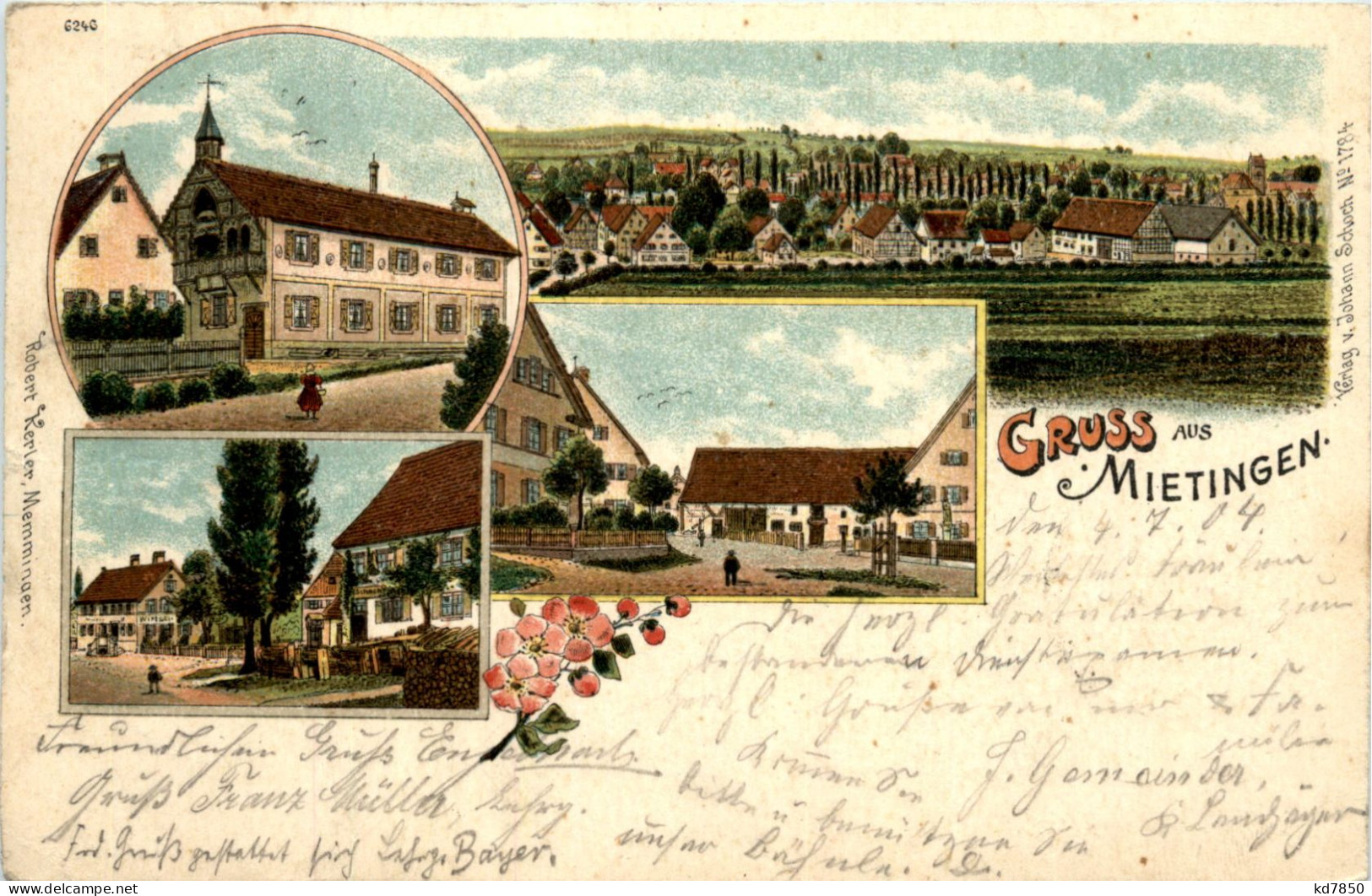 Gruss Aus Mietingen - Litho - Biberach