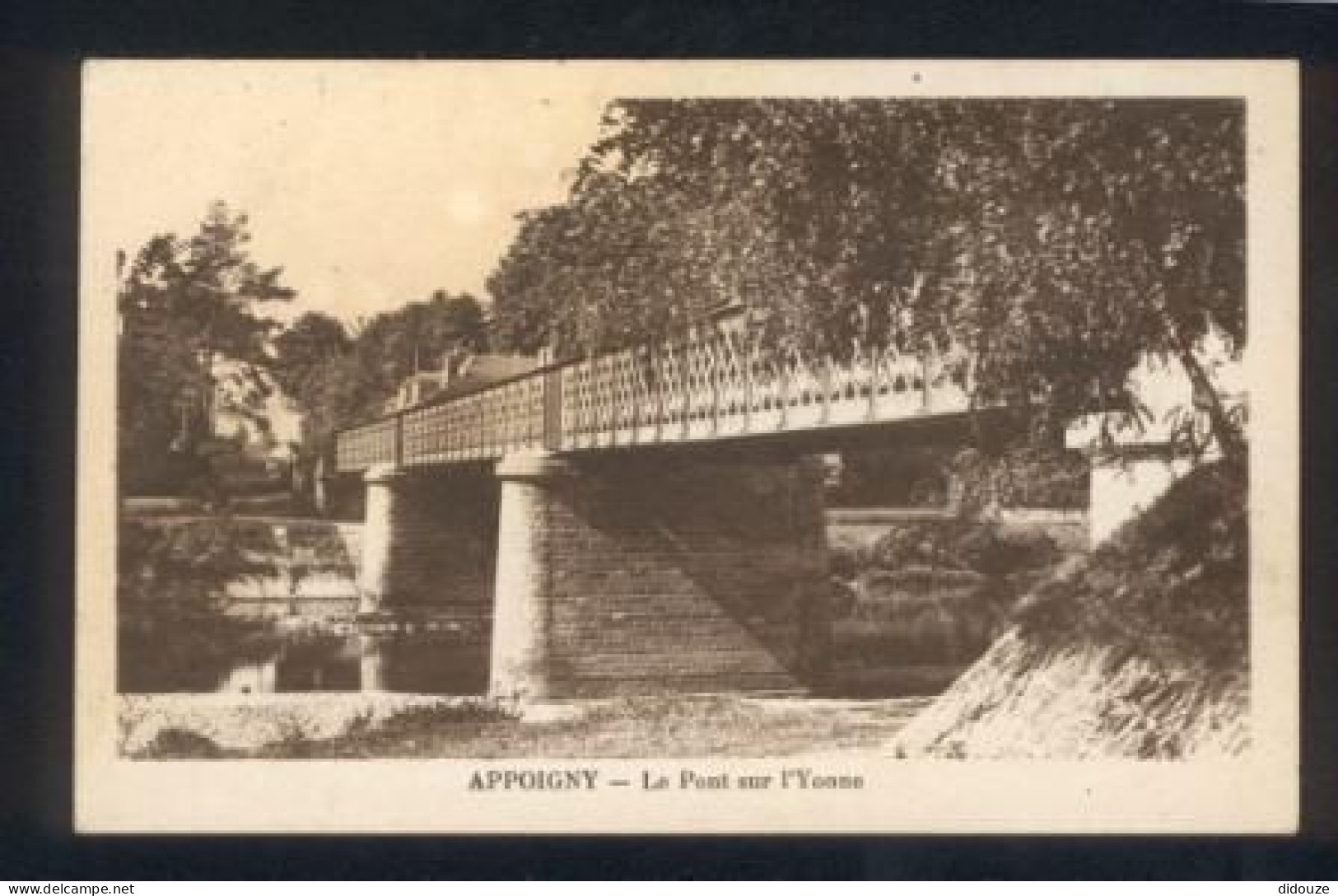 89 - Appoigny - Le Pont Sur L'Yonne - Carte Vierge - Appoigny