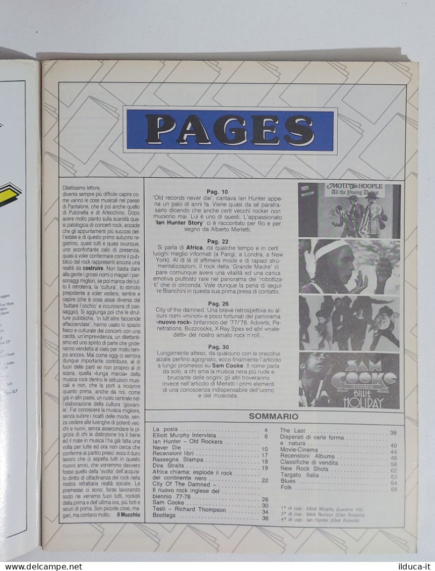 58905 MUCCHIO SELVAGGIO 1983 N. 69 - Ian Hunter / Dire Straits / Sam Cooke - Musique