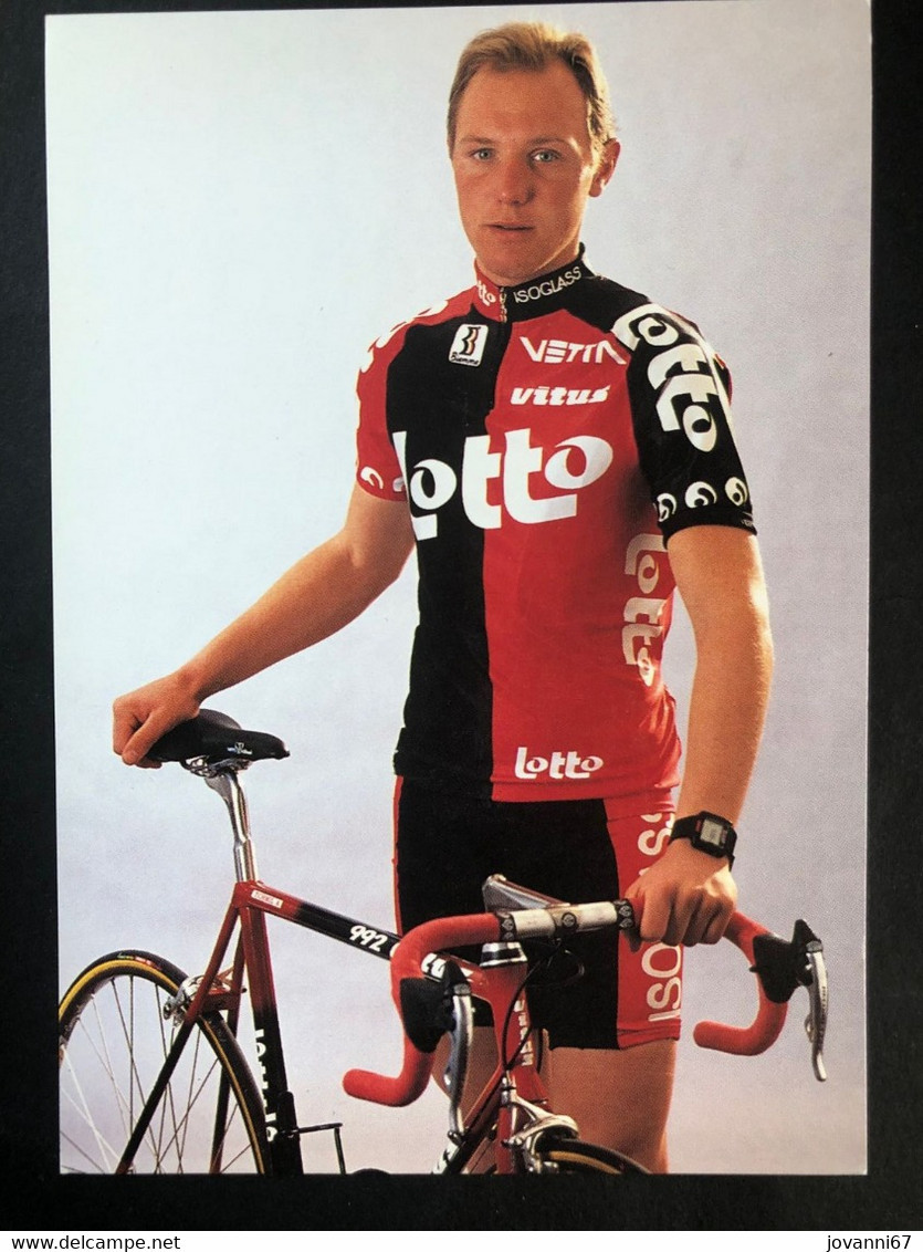 Paul Van Hyfte - Lotto - 1995 - Carte / Card - Cyclists - Cyclisme - Ciclismo -wielrennen - Cycling