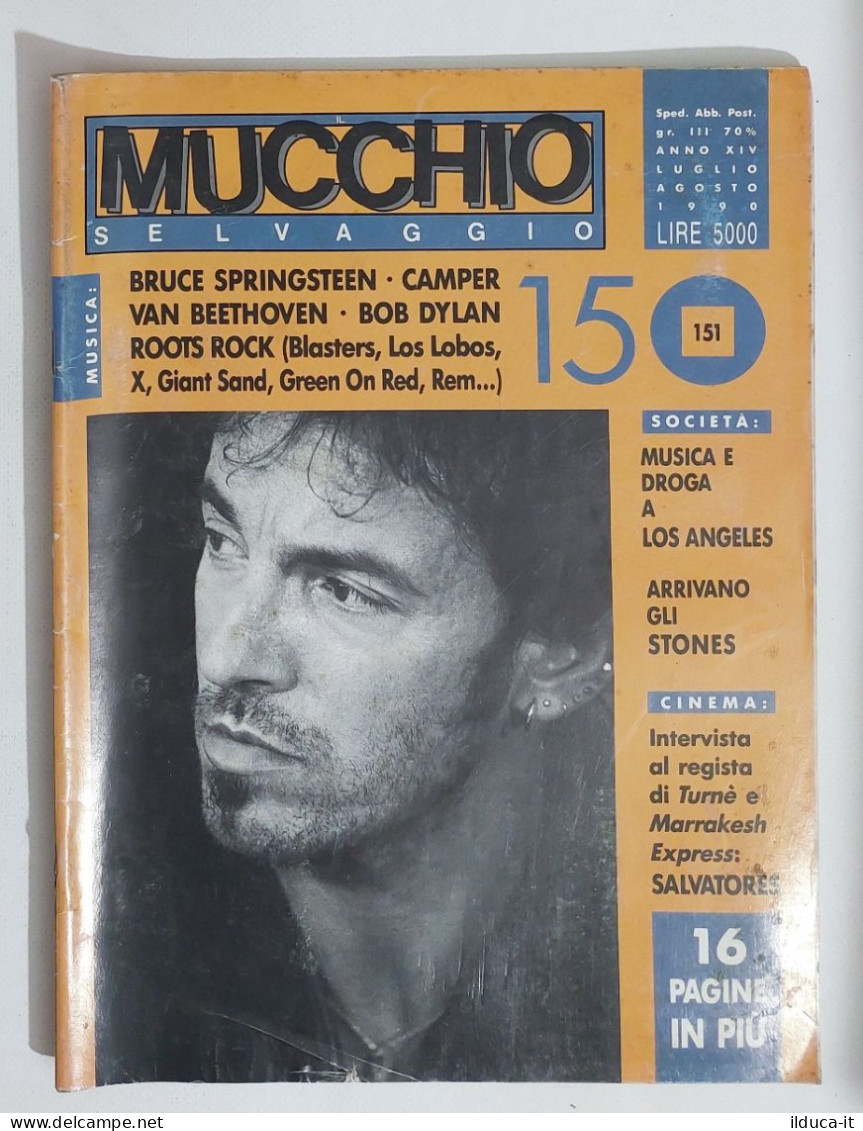 58945 MUCCHIO SELVAGGIO 1990 N. 150/151 - Bruce Springsteen / Bob Dylan - Musique