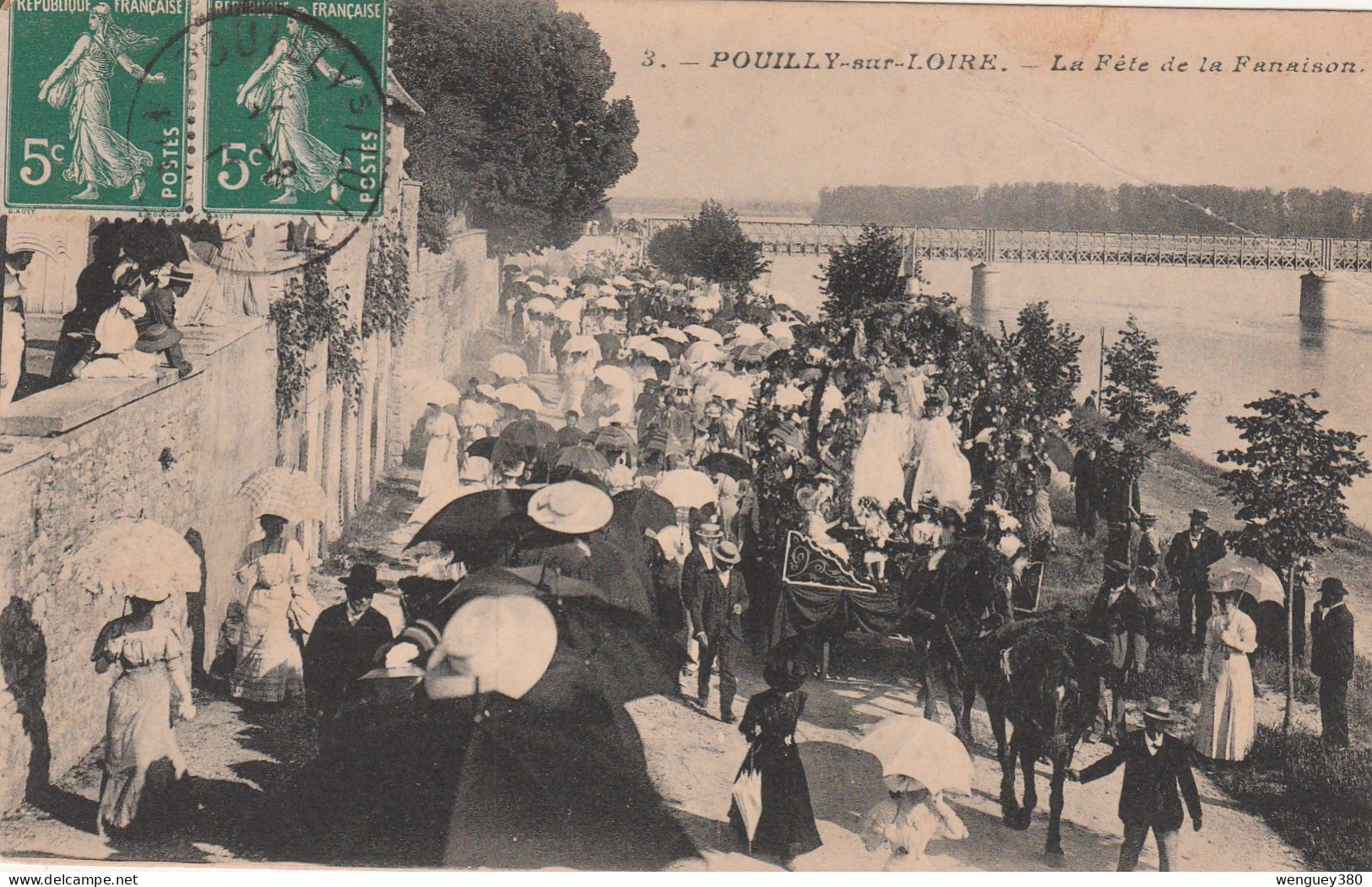 58 POUILLY-sur-LOIRE       La Fête De La Fanaison        SUP  PLAN 1911      RARE - Pouilly Sur Loire