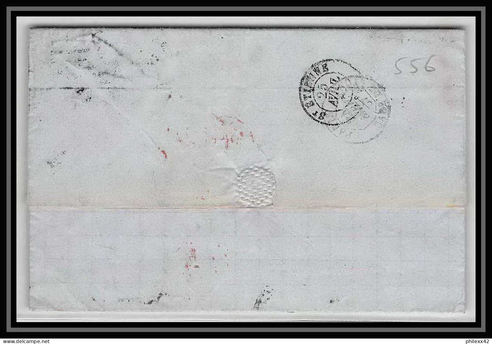 35904 N°26 + 33 Victoria London St Etienne France 1867 Lettre Cover Grande Bretagne England - Covers & Documents