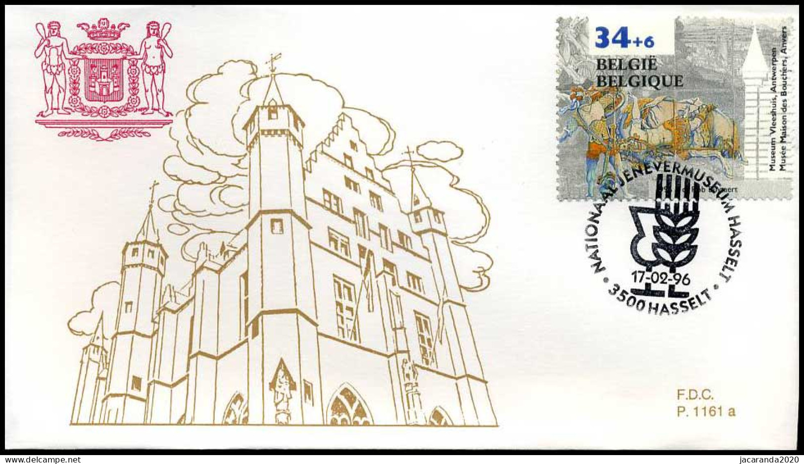 2626 - FDC - Promotie Van De Filatelie  #1  P1161a - 1991-2000