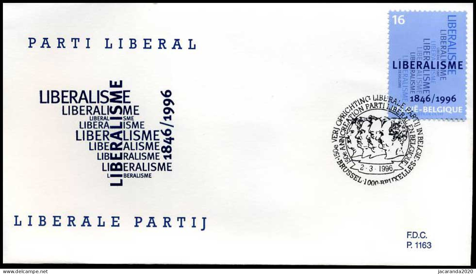 2628 - FDC - Liberale Partij  #2  P1163 - 1991-2000