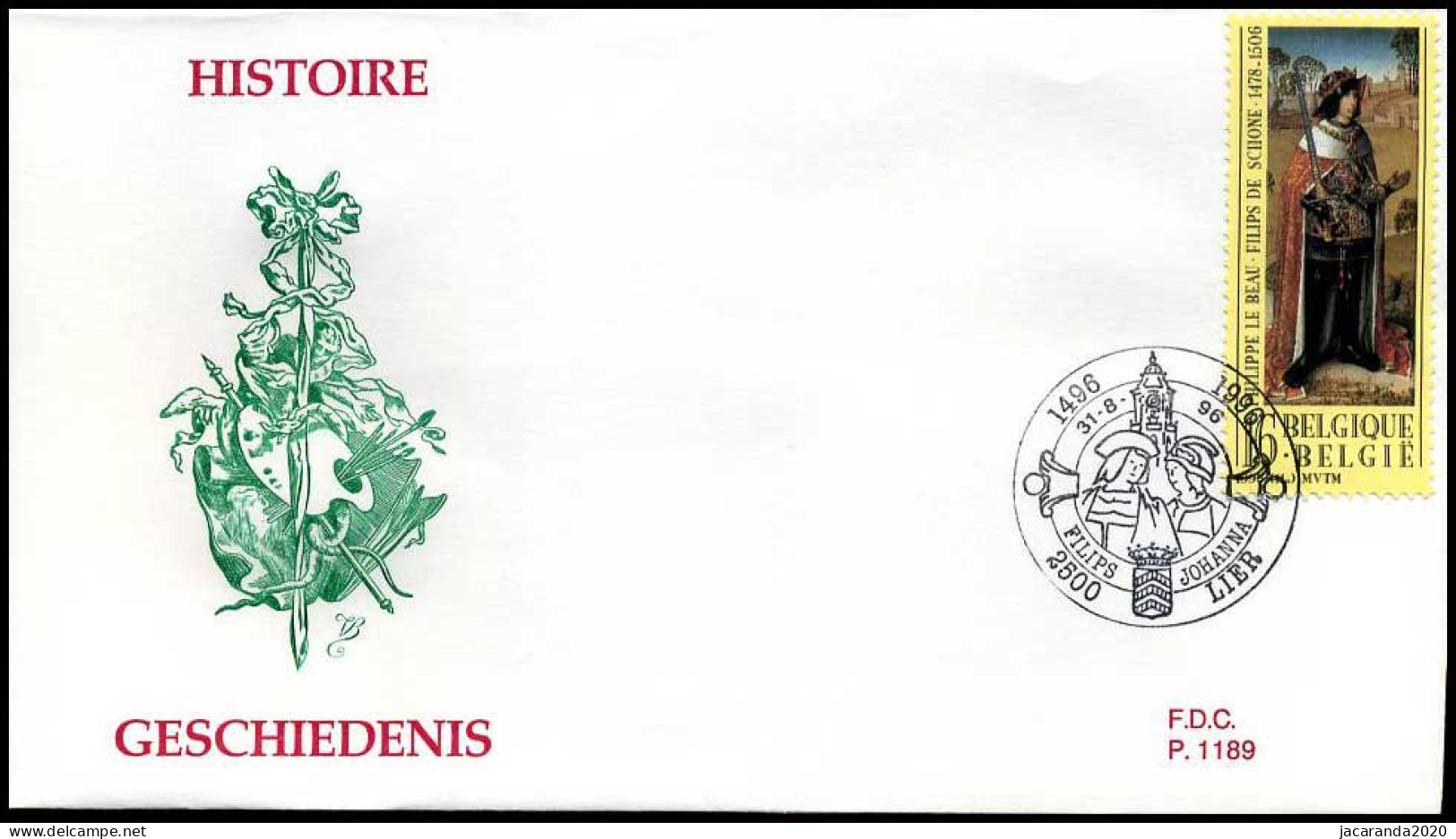 2658 - FDC - Geschiedenis  #2  P1189 - 1991-2000