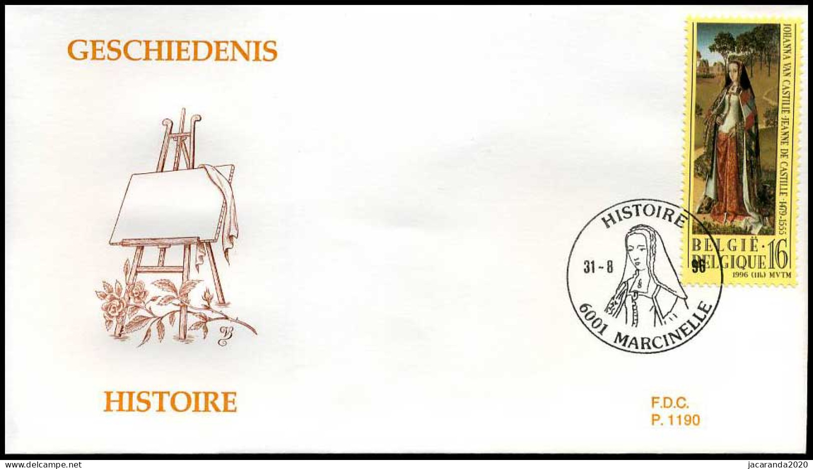 2659 - FDC - Geschiedenis  #4  P1190 - 1991-2000