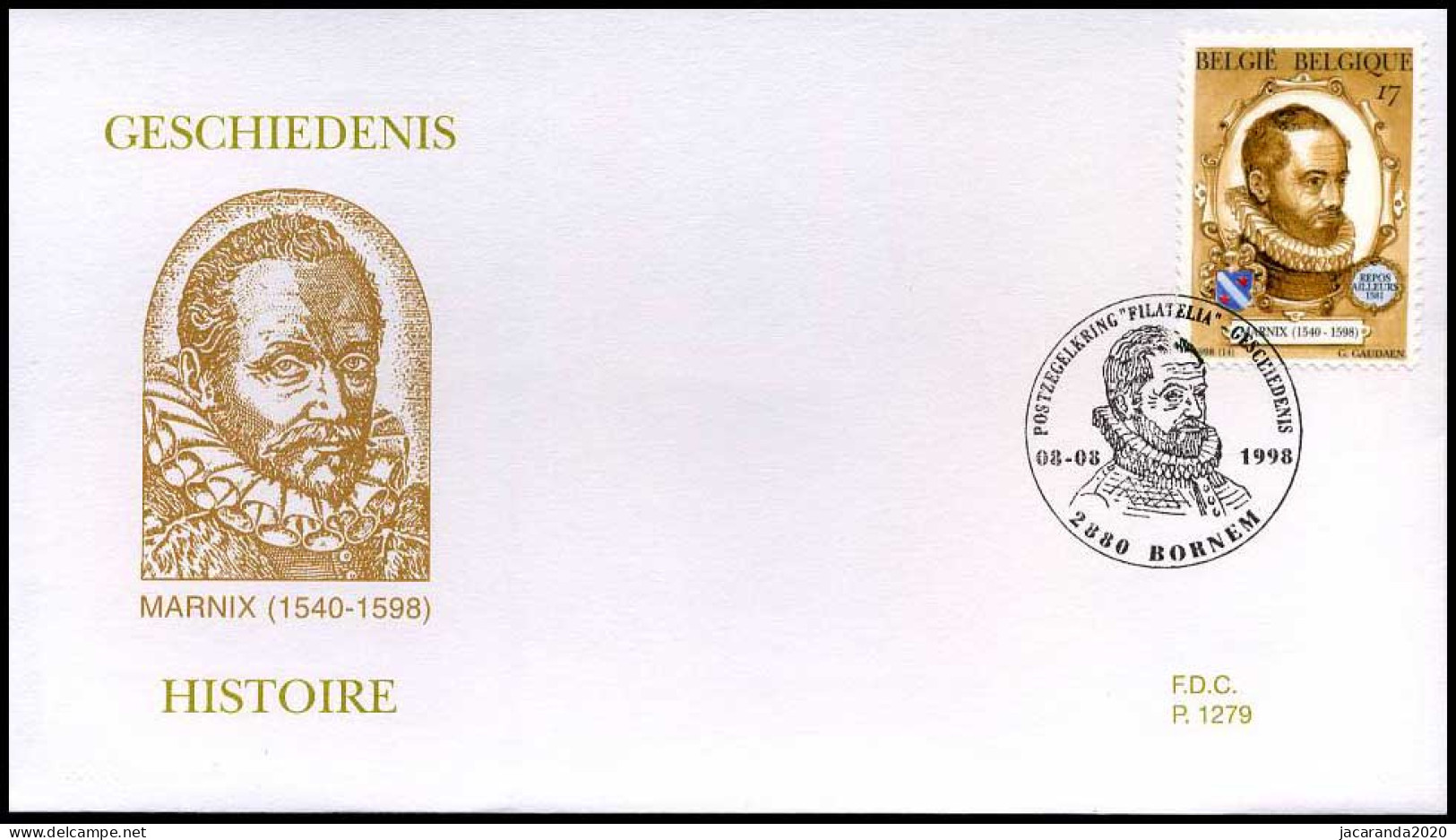 2776 - FDC - Geschiedenis  #1  P1279 - 1991-2000