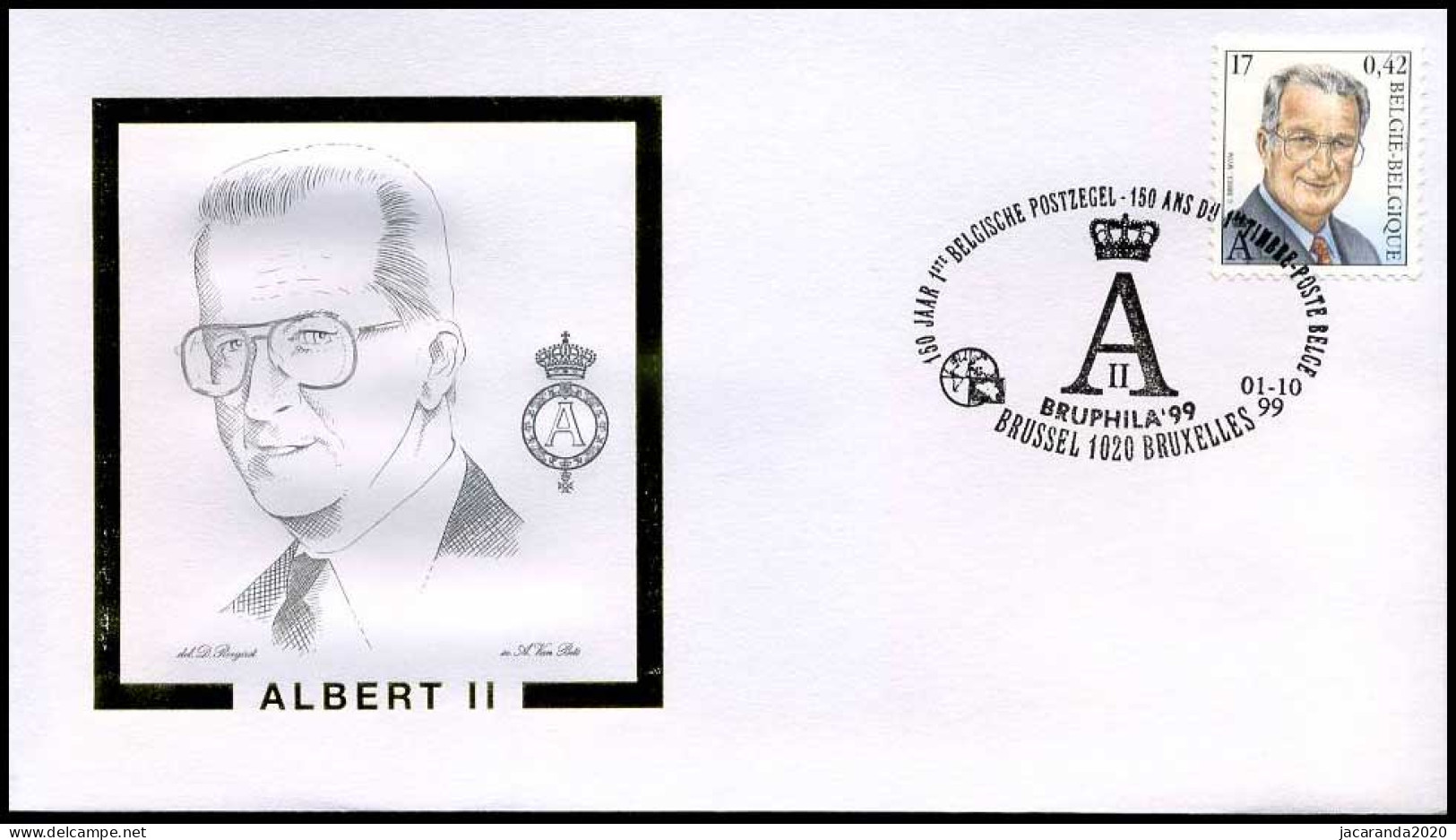 2840 - FDC - Koning Albert II  #1 - 1991-2000