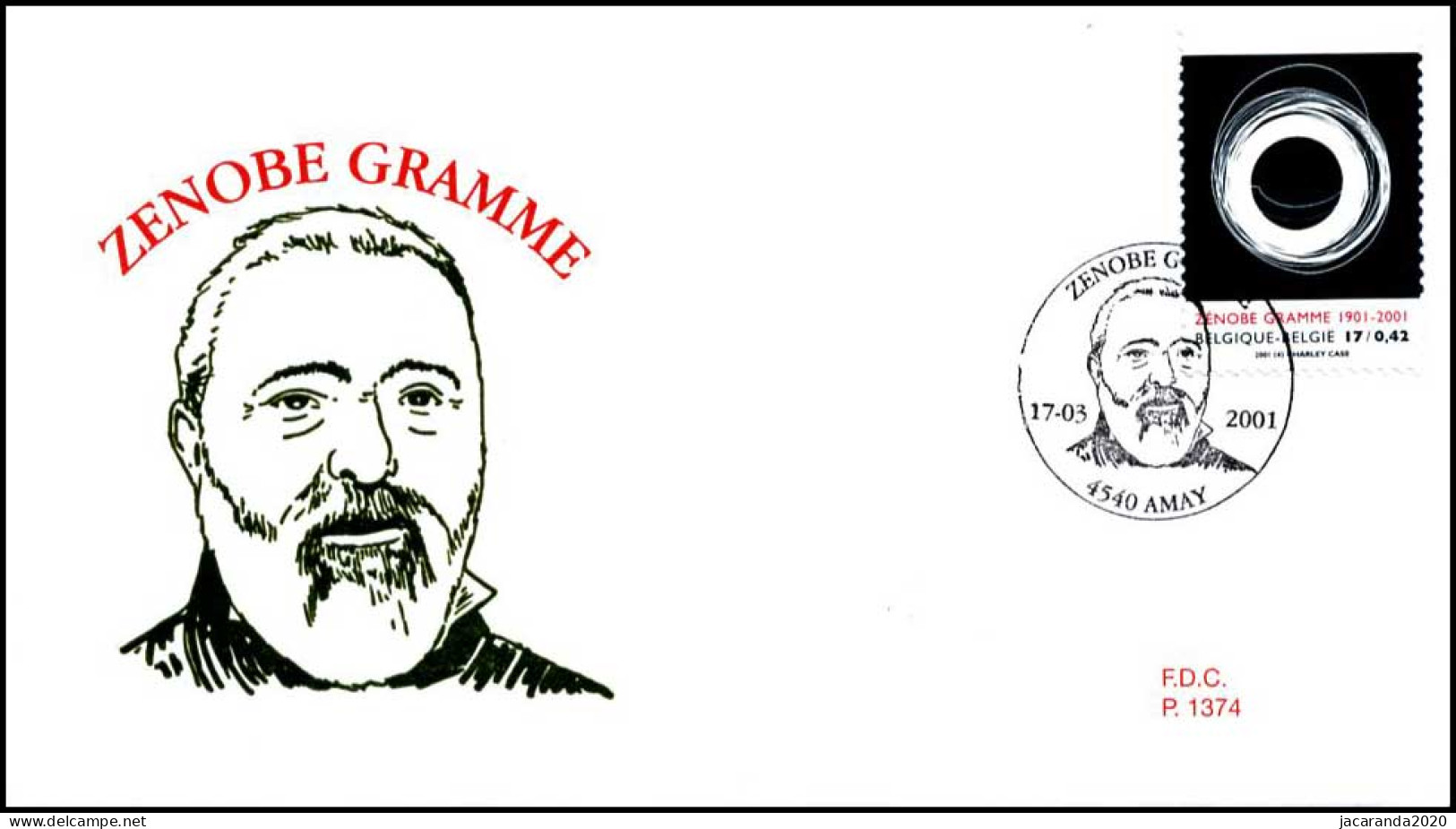 2978 - FDC - Zenobe Gramme #2 P1374 - 2001-2010