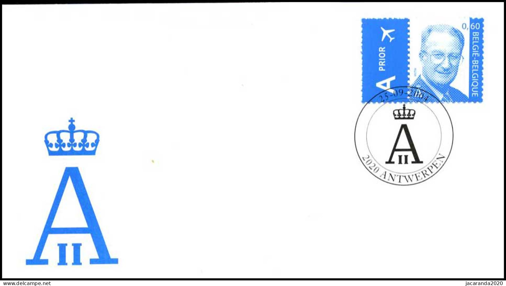 3316 - FDC - Koning Albert II #1 - Stempel: Antwerpen - 2001-2010