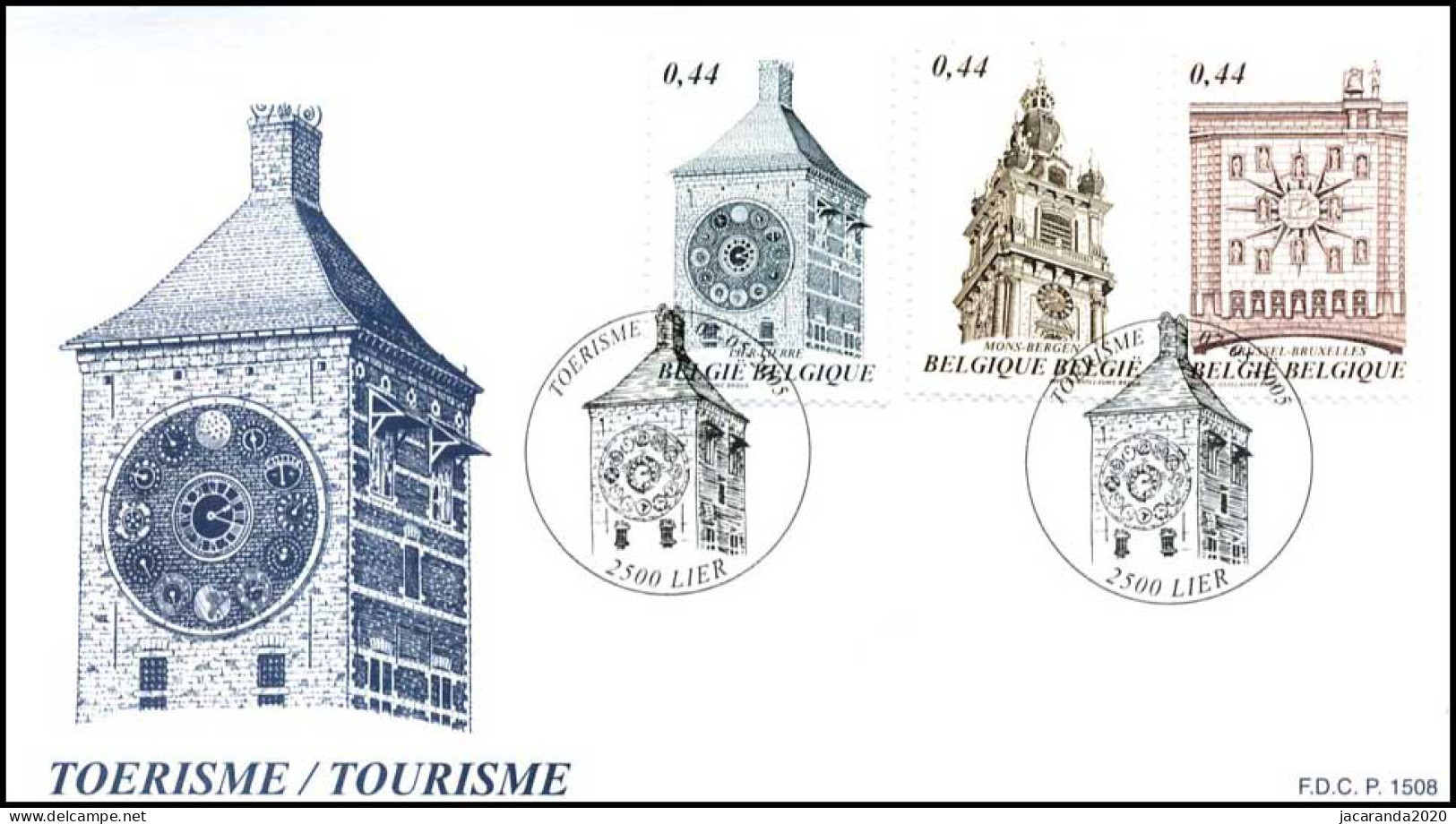 3396/98 - FDC - Toerisme : Monumentale Uurwerken P1508 - 2001-2010