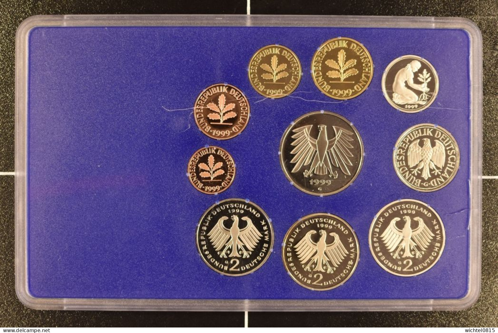 Kursmünzsatz BRD 1999 Prägestätte G [Karlsruhe] - Mint Sets & Proof Sets