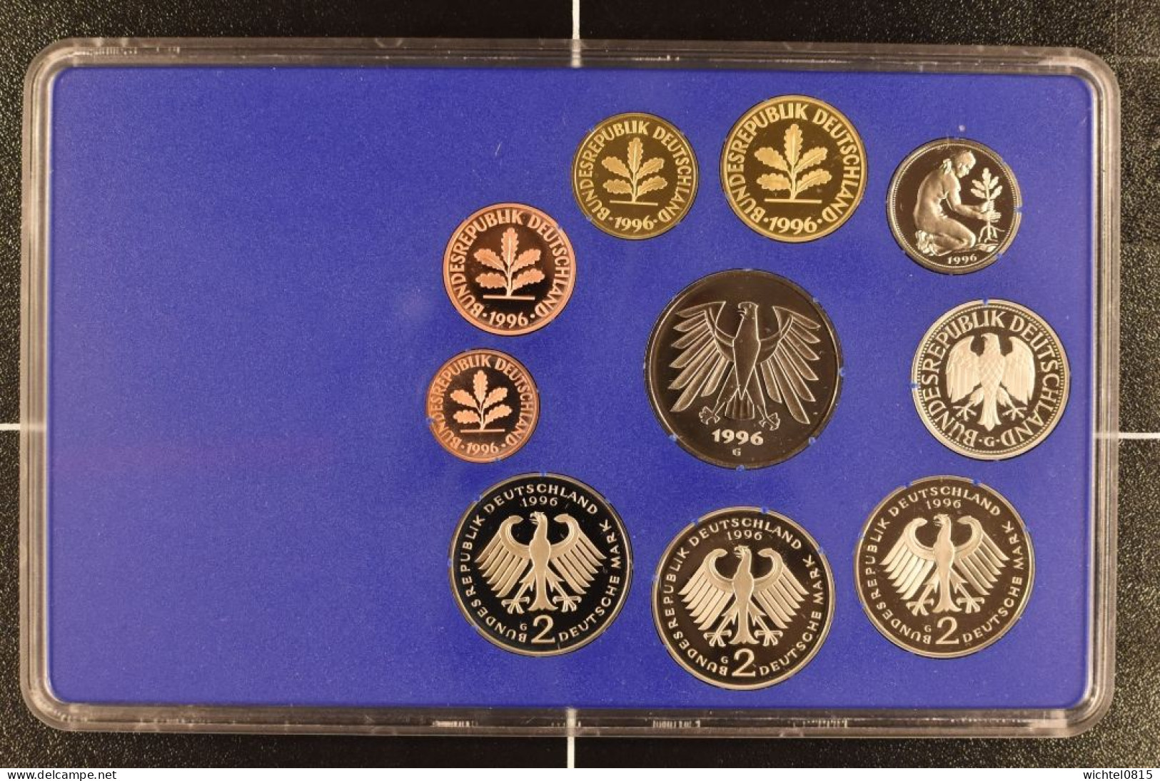 Kursmünzsatz BRD 1996 Prägestätte G [Karlsruhe] - Mint Sets & Proof Sets