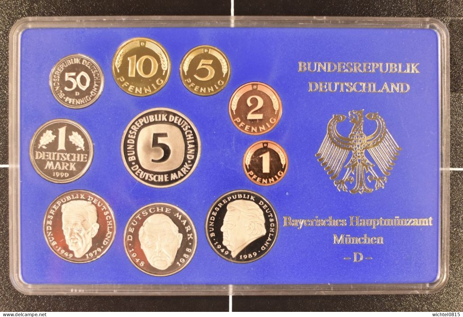 Kursmünzsatz BRD 1990 Prägestätte D [München] - Mint Sets & Proof Sets