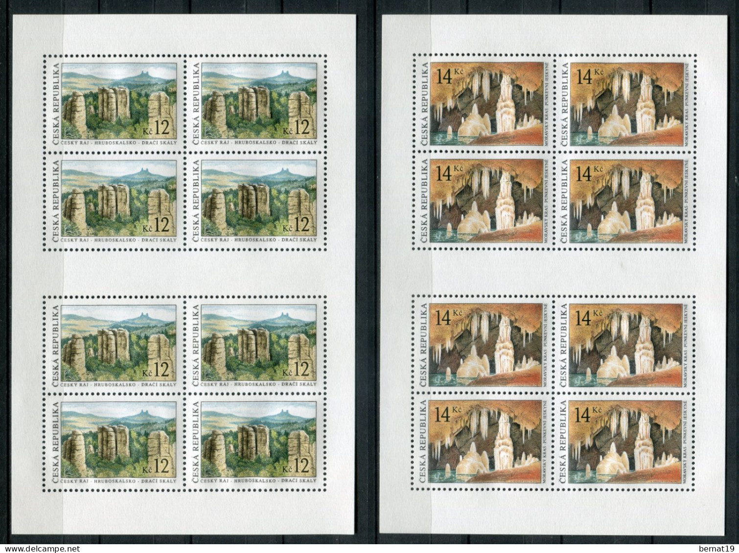 República Checa 2003. Yvert 330-31 X 8 (2 Blocks) ** MNH - Blocs-feuillets