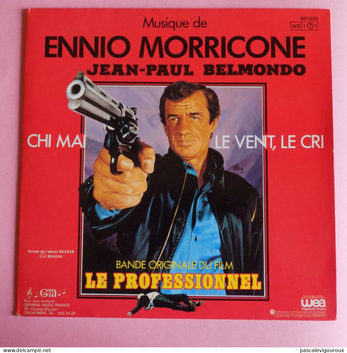 Ennio Morricone ‎7" Le Professionnel (Bande Originale Du Film) 45 Tours - Sonstige - Franz. Chansons