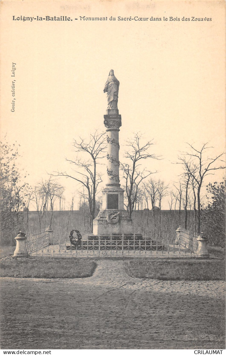 28-LOIGNY LA BATAILLE-MONUMENT DU SACRE CŒUR-N 6014-C/0243