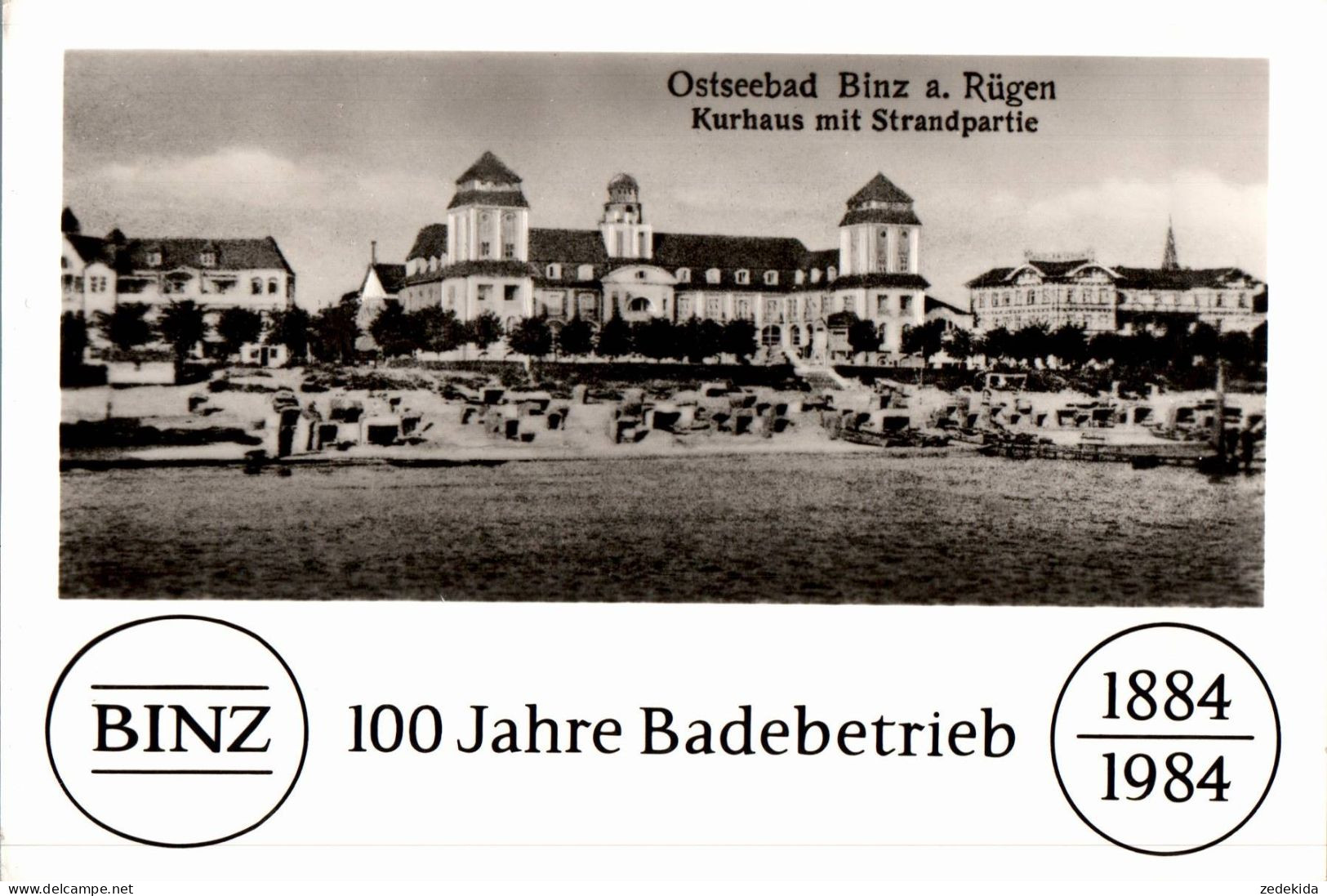 H1296 - TOP Binz Jubiläumskarte - Bild Und Heimat Reichenbach - Ruegen