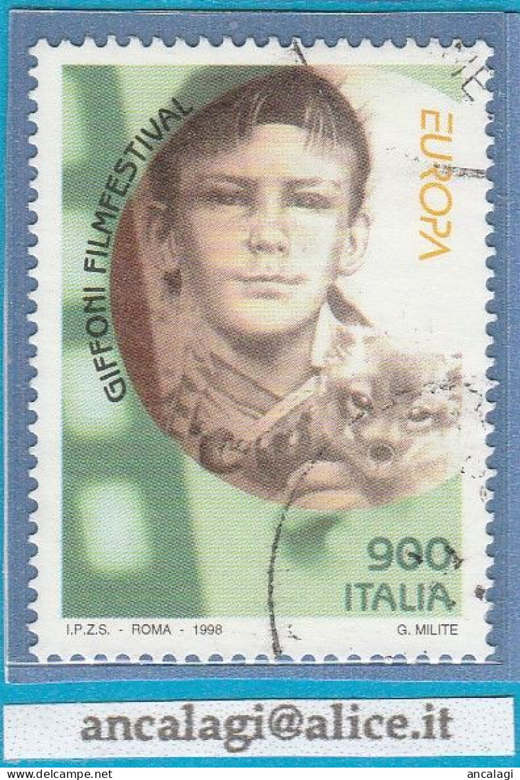USATI ITALIA 1998 - Ref.0790 "EUROPA: GIFFONI FILMFESTIVAL" 1 Val. - - 1991-00: Gebraucht