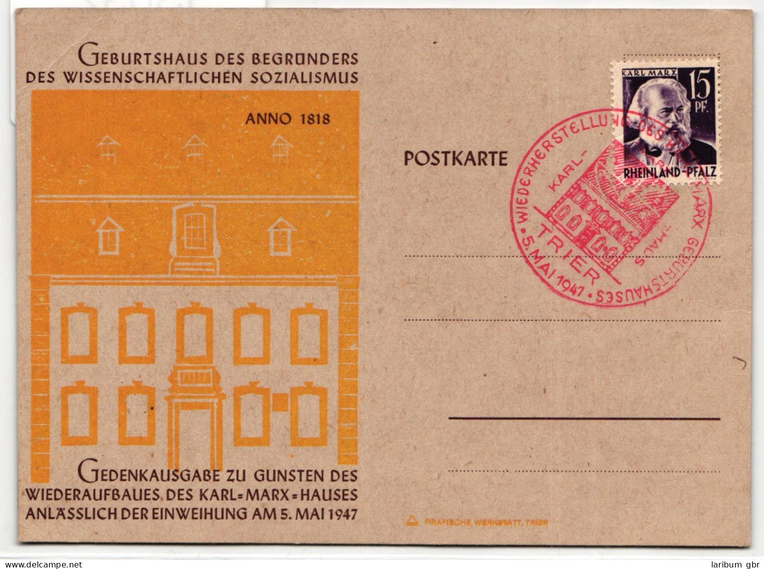 Französische Zone Rheinland-Pfalz 5 Auf Postkarte #IS032 - Rhénanie-Palatinat