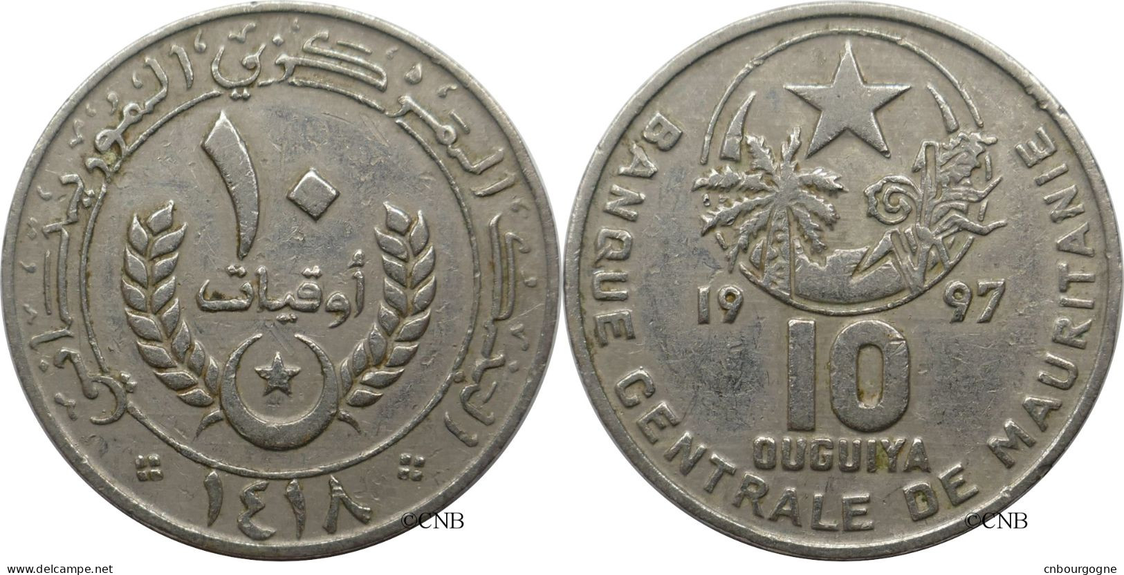 Mauritanie - République Islamique - 10 Ouguiya AH1418//1997 - TTB/XF45 - Mon5546 - Mauritania