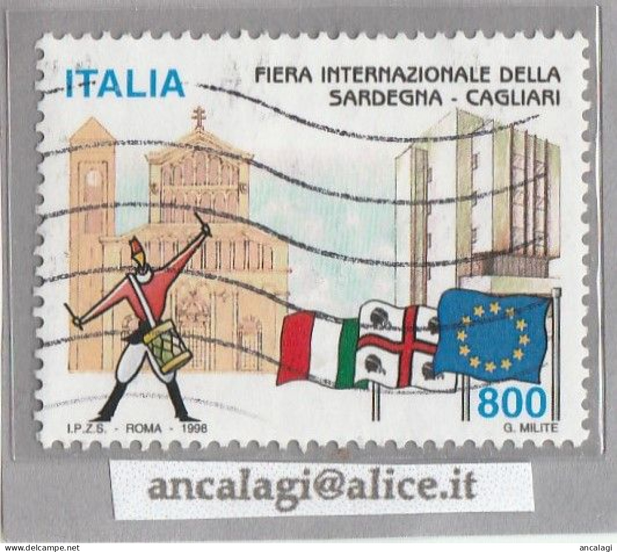 USATI ITALIA 1998 - Ref.0793A "FIERA DELLA SARDEGNA" 1 Val. - - 1991-00: Usati