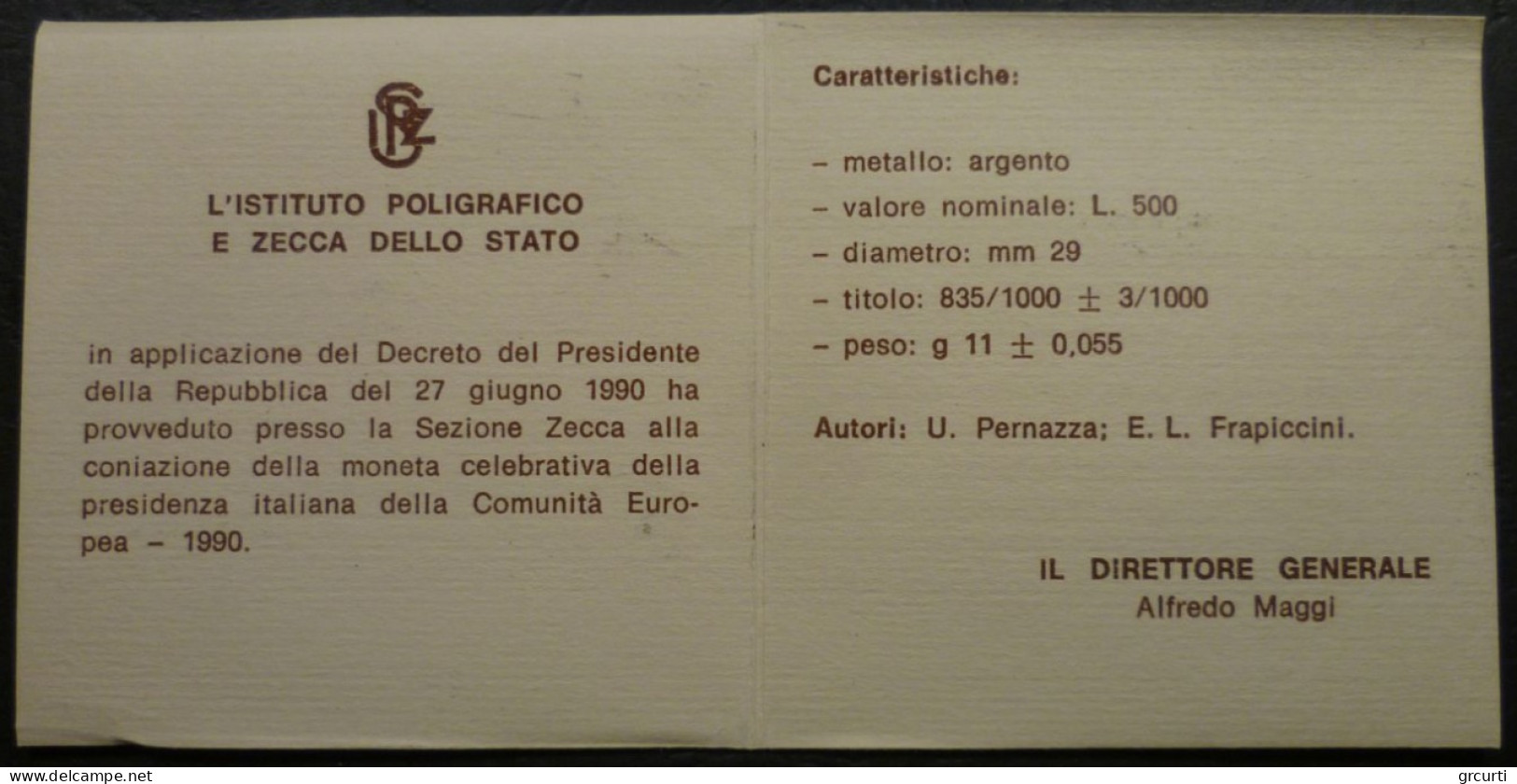 Italia - 500 Lire 1985 - Presidenza Italiana Della Comunità Europea - 500 Lire