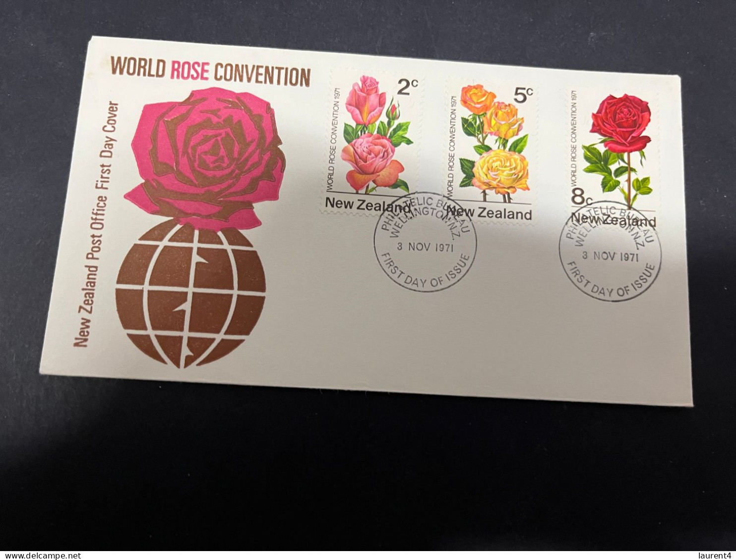 18-4-2024 (2 Z 24) FDC - New Zealand - Not Posted - 1971 - Roses Convention - FDC