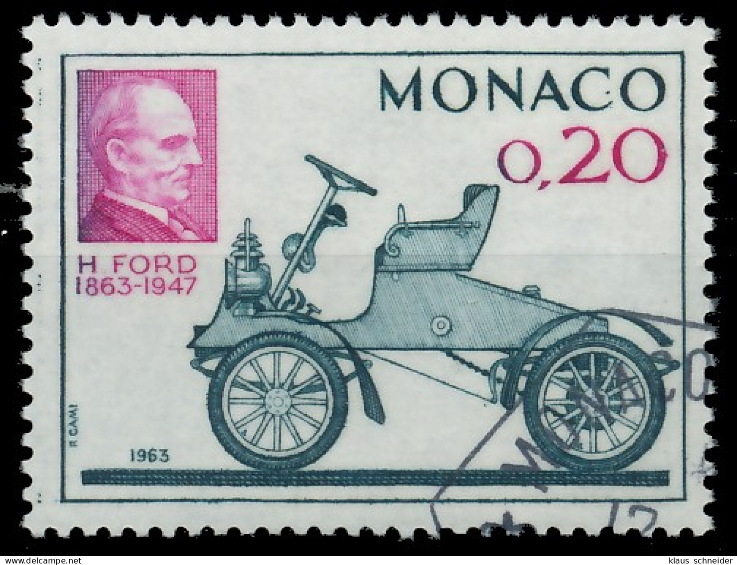 MONACO 1963 Nr 735 Gestempelt X3B60C6 - Autres & Non Classés