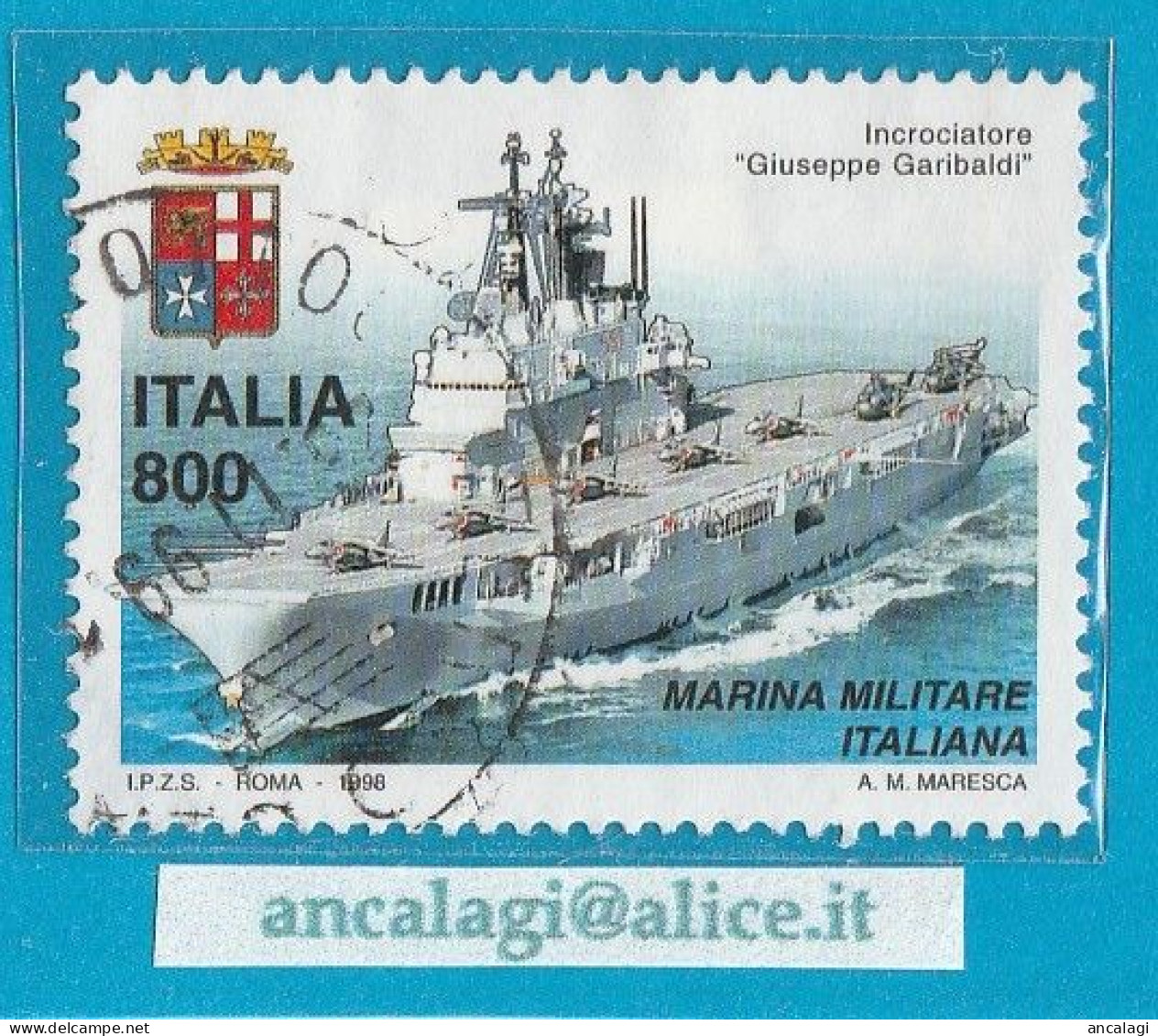 USATI ITALIA 1998 - Ref.0804 "GIORNATA DELLE FORZE ARMATE: Marina Militare" 1 Val. - - 1991-00: Gebraucht