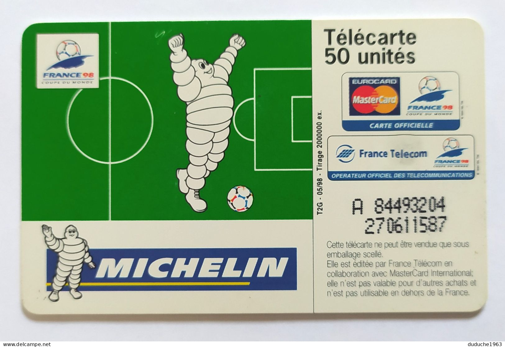 Télécarte France - Michelin - Ohne Zuordnung